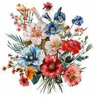Flower art embroidery graphics.