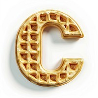 Letter C waffle confectionery accessories.