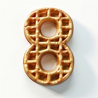 Number 8 waffle symbol confectionery.