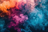 Colorful smoke background person human.
