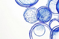 Vintage drawing petri dishes science sketch illustrated racket.