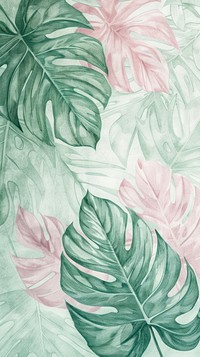 Wallpaper tropical plant drawing sketch illustrated.
