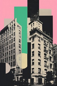 New York City collage city advertisement.