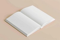 Blank white thin magazine publication paper book.