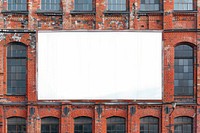 Blank white billboard advertisement electronics screen.