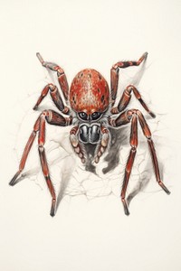 A halloween spider character invertebrate arachnid animal.