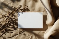 Blank white business card mockup paper text photo frame.
