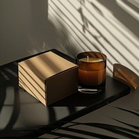 Blank packaging candle table box.