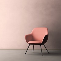Pink armchair mockup psd