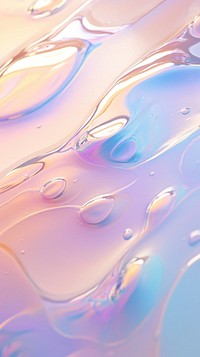 A rainbow pastel background with water ripples outdoors blossom droplet.