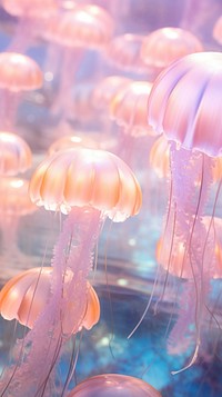 Jelly fishes invertebrate jellyfish animal.