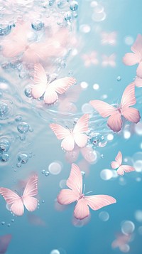 Light pastel blue butterflies water outdoors blossom.