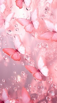 Light Pink butterflies outdoors blossom dessert.