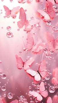 Light Pink butterflies blossom dessert wedding.