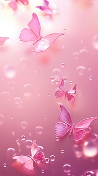 Pink butterflies outdoors blossom flower.