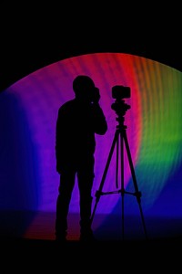 Silhouette spectrum photography lighting tripod.