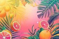 Gradient background for summer season celebration grapefruit graphics outdoors.