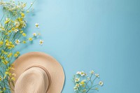 Summer background hat asteraceae clothing.
