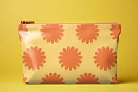 Yellow cosmetic pouch bag