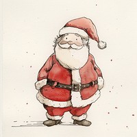 Santa Claus sketch art illustrated.