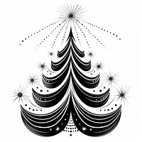 Christmas tree art illustrated astronomy.