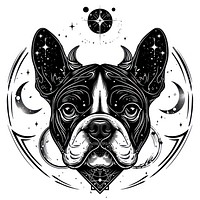 Bulldog logo art animal.