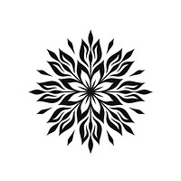 Snowflake art graphics stencil.