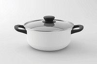 3d render of pot cooking pot appliance cookware.