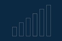 Growth bar graph illustration