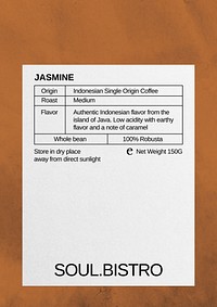 Coffee label  vector template