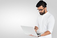 Man using laptop