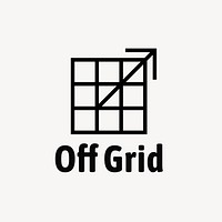Off grid logo template, fashion business