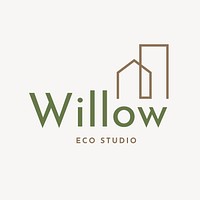 Eco business logo template  