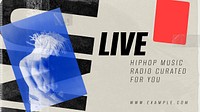 Hiphop music blog banner template