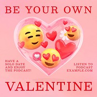 Valentines Day Instagram post template  
