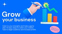 Business growth Facebook cover template business design