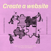 Create website Instagram post template  