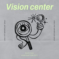 Vision center Instagram post template