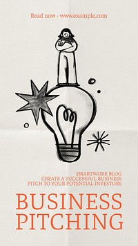 Business pitching Instagram story template