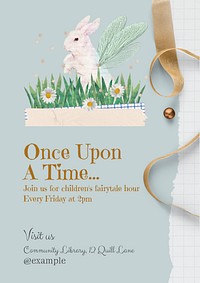 Fairy tale poster template
