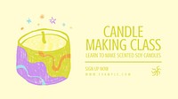 Candle making YouTube thumbnail template