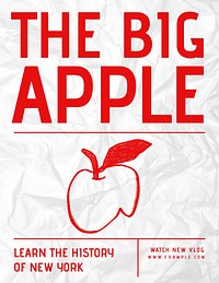The Big Apple flyer template