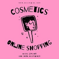 Cosmetics shop Instagram post template