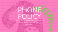 Phone policy YouTube thumbnail template