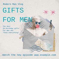 Men's gift Facebook post template