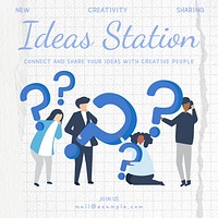 Ideas station Instagram post template