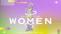 Celebrating women  blog banner template