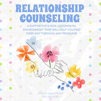 Relationship counseling Instagram post template