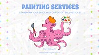Painting service blog banner template