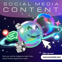Social media content Instagram post template